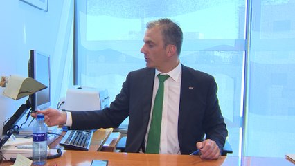 Ortega Smith es entrevistado por Europa Press