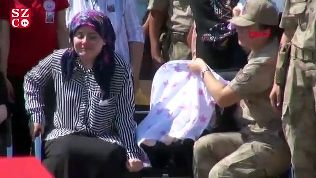 Mardin’de şehit asker için tören