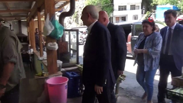 CHP lideri Kılıçdaroğlu, 3 yıl önce saldırıya uğradığı yerde incelemelerde bulundu