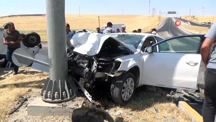 Diyarbakır’da feci kaza: 1’i ağır 2’si çocuk 5 yaralı