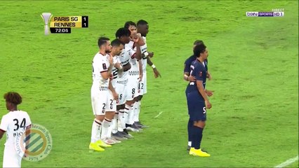 Angel Di Maria awesome free kick goal - PSG (2-1) Rennes