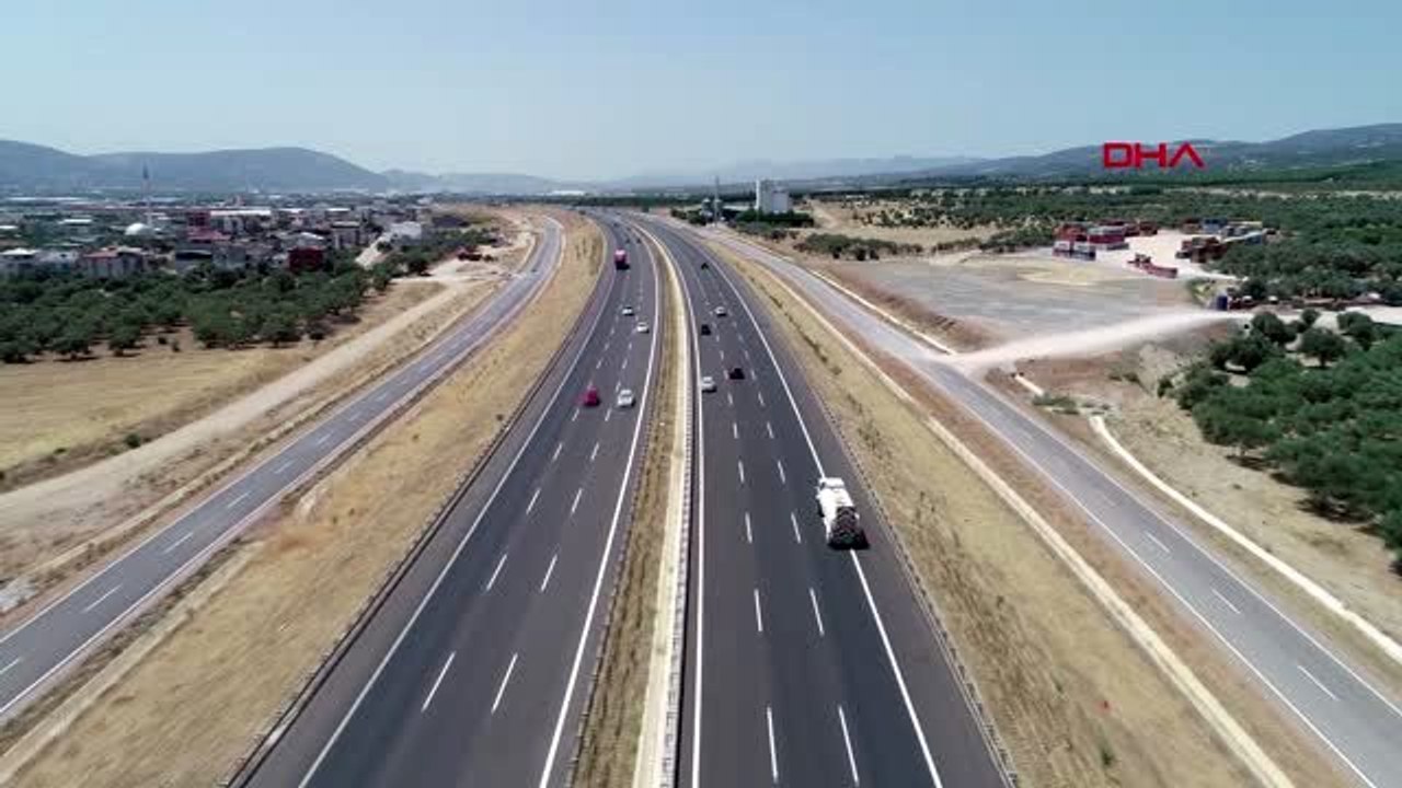 İZMİR İstanbul İzmir otoyolunun İzmir bölümünün havadan DRONE görüntüsü