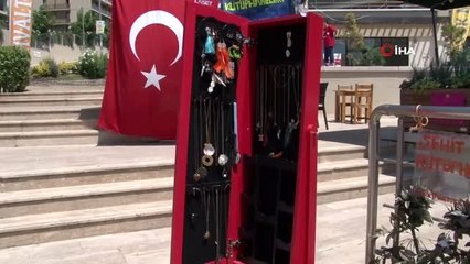 Tuzla'da şehit kütüphaneleri için, kitapla ödeme yapılan kermes