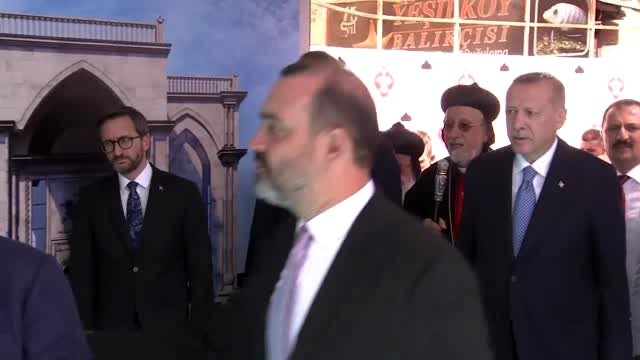 Cumhurbaşkanı Erdoğan, Mor Efrem Süryani Kadim Kilisesi'nin temel atma törenine katıldı (4)