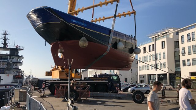 Chantier du Guip, à Brest. Le Dalh Mad de Landerneau