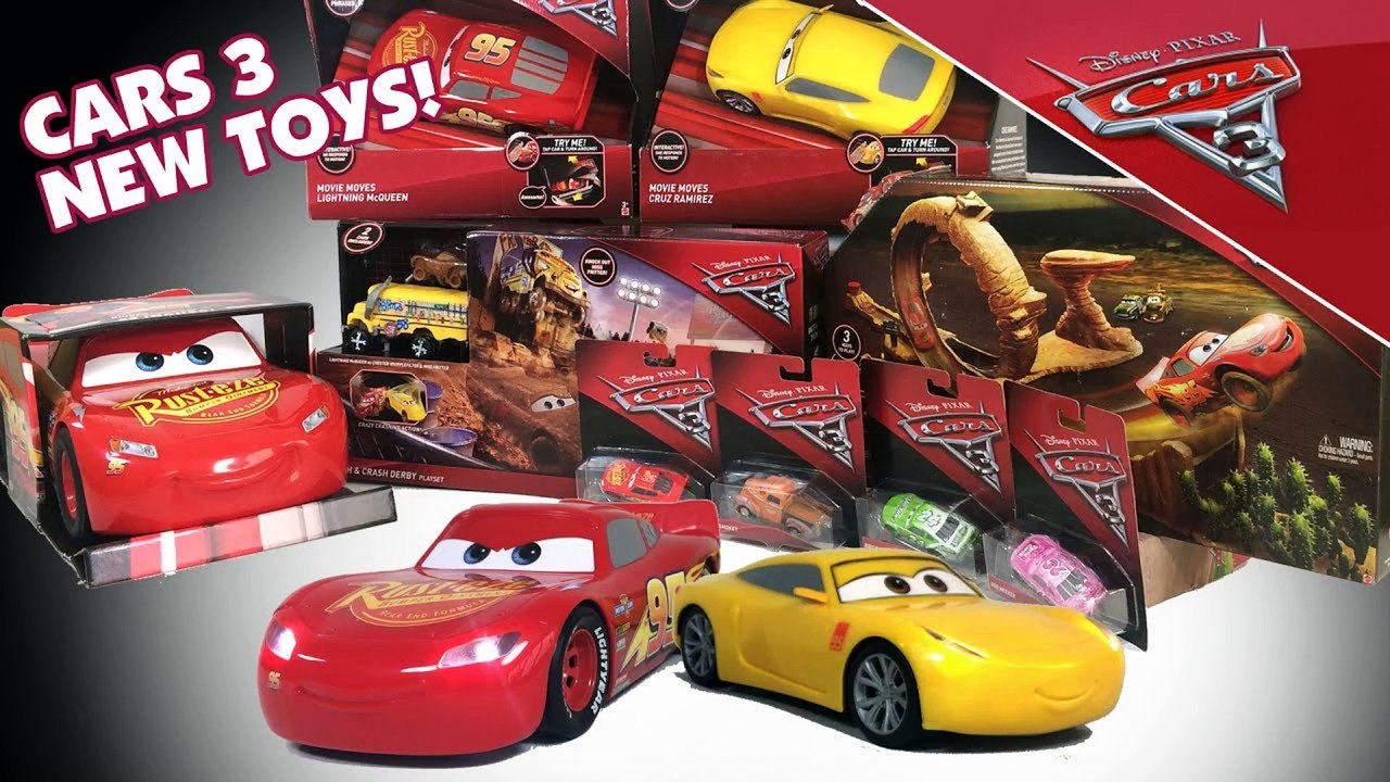 CARS 3 Disney Pixar Movie New TOYS Haul 2017 Lightning McQueen Cruz Ramirez Jackson Storm Keith s