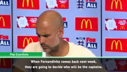 The players will choose a captain - Guardiola
