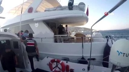 Jandarmadan lüks yata uyuşturucu operasyonu