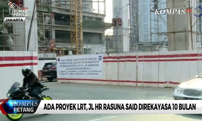 Ada Proyek LRT, Jalan HR Rasuna Said Direkayasa 10 Bulan