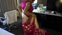 BDMV-76 Aruna Sharma wearing new Benrasai Sari Rm 1000 Chancelloer Hotel 4* Fayetteville AR May 15, 2019