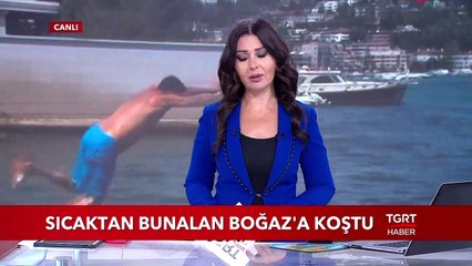 Sıcaktan Bunalan Boğaz'a Koştu