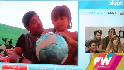 Diego Maradona estuvo en FWenVivo