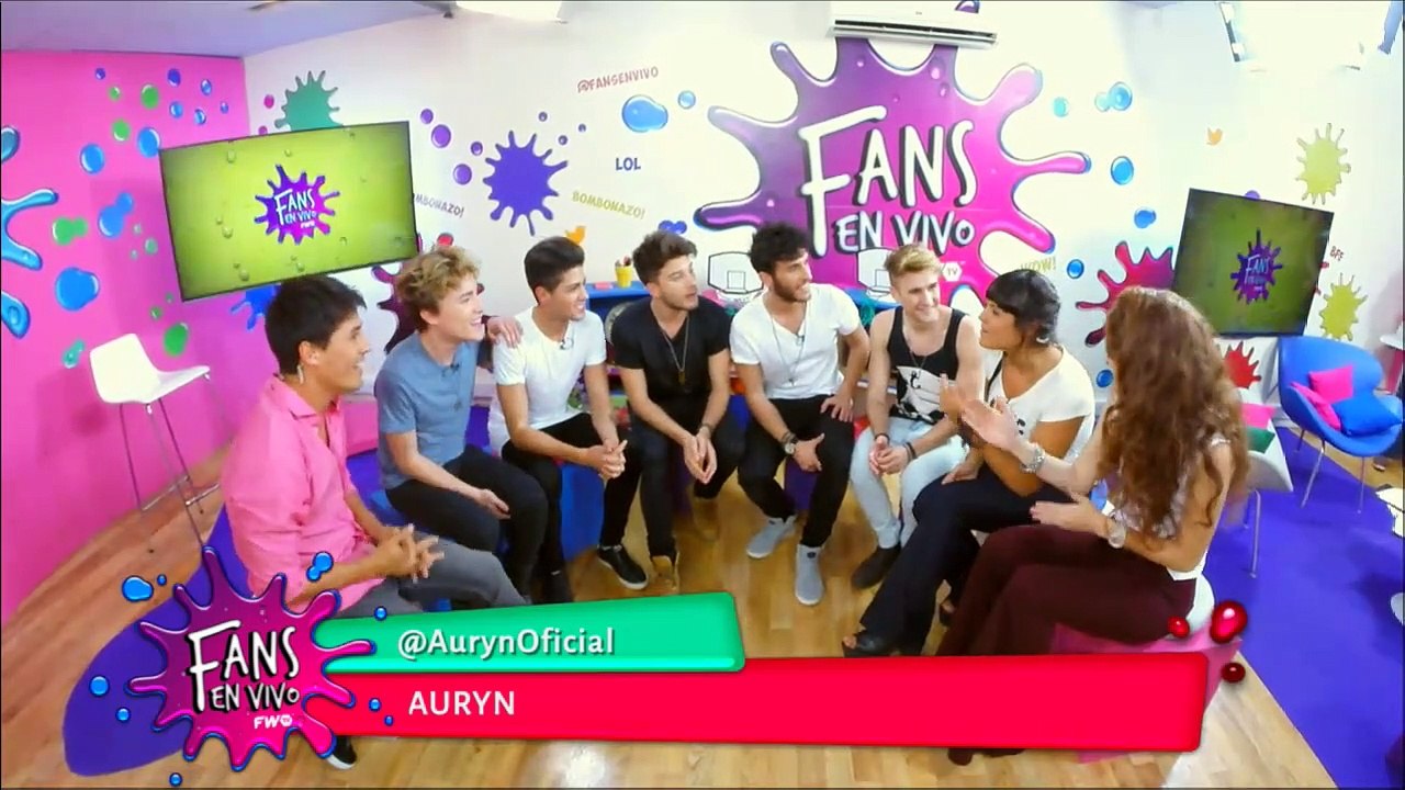 Auryn invitados a Fans en Vivo