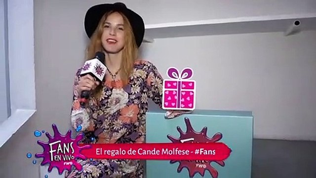 Cande Molfese dejó un regalo para vos en Fans En Vivo