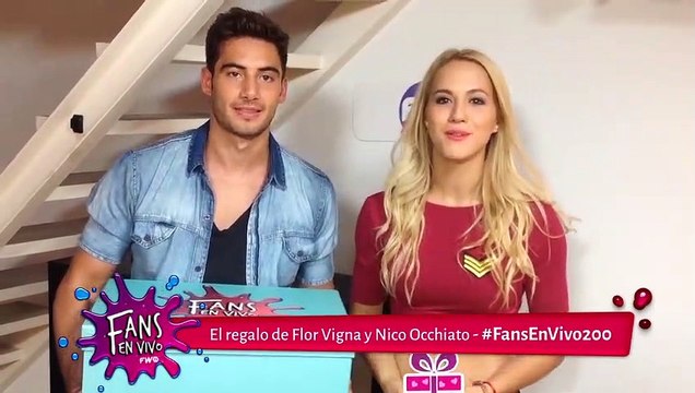 Flor Vigna y Nicolas Occhiato dejaron un regalo para vos en Fans En Vivo