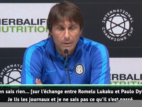 Inter - Conte ne se prononce pas sur l'échange entre Lukaku et Dybala