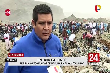 Playa Cavero: retiran 40 toneladas de residuos tras denuncia de PanamericanaTV
