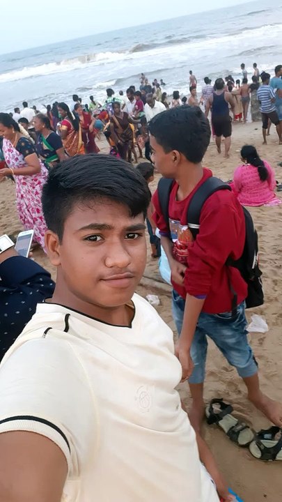 At Chennai beach