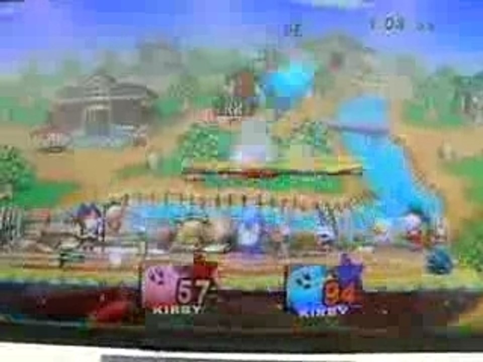 Kirby vs Kirby super smash bros brawl