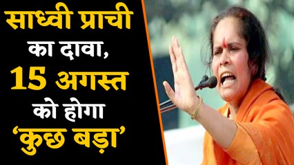 Sadhvi Prachi का दावा, 15 August को होगा 'कुछ बड़ा'