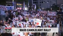 Candlelight rally held in Seoul to protest Japan’s whitelist decision