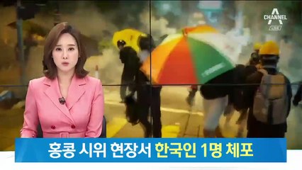 홍콩 거주 한국인 남성, ‘송환법 반대 시위’ 현장서 체포돼