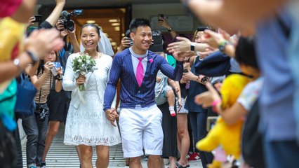 Wedding for Hong Kong couple facing up to 10-years in jail on rioting charges