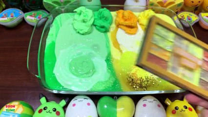 GREEN SLIME And GOLD SLIME || Mixing Random Things Into Slime || Satisfying Slime s|