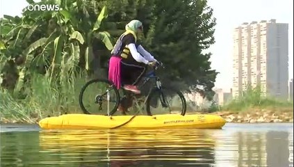 شاهد: الدراجة النيلية ابتكار مصري للتنقل بين ضفتي نهر النيل