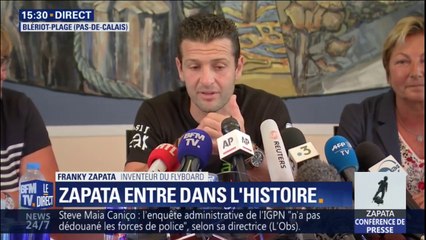 Franky Zapata lors de sa conférence de presse: "On ne voulait pas rester sur un échec"