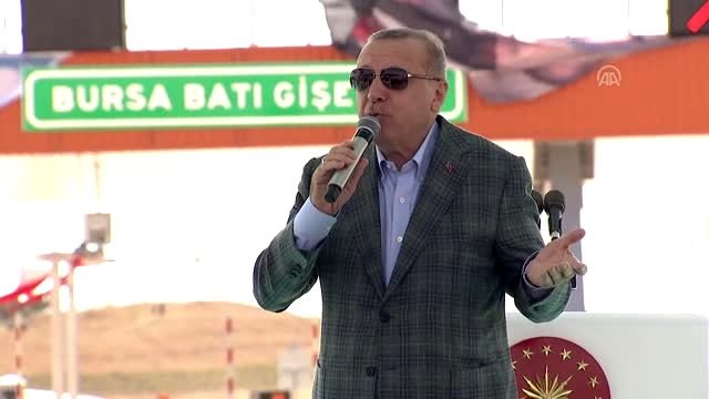 Erdoğan: 426 km'lik İstanbul-Bursa-İzmir otoyolunun tamamını hizmete sunmuş oluyoruz