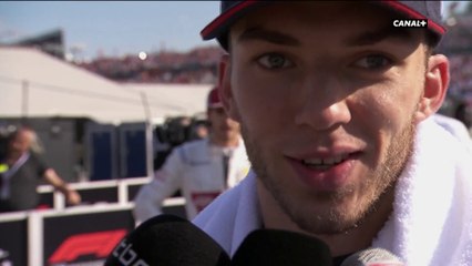 Réaction de Pierre Gasly, 6ème.