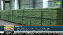 Bolivia: Evo Morales inaugura planta de cemento en Oruro
