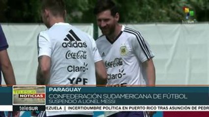 La Conmebol sanciona a Lionel Messi y lo suspende por 3 meses