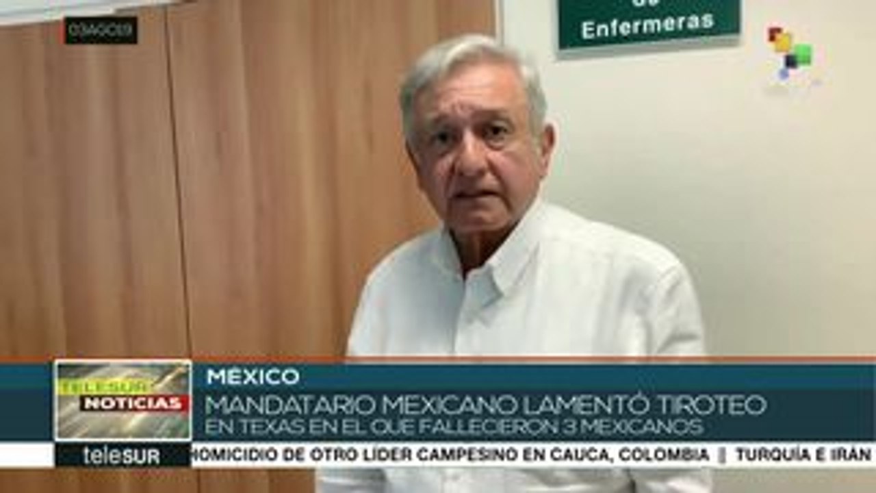 México: AMLO expresa condolencias por víctimas de tiroteo en Texas