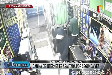 Asaltan por segunda vez cabina de internet en SJL