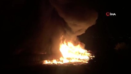 Denizli'de kimyasal fabrikasında büyük yangın