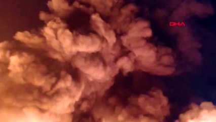 DENİZLİ'DE FABRİKA YANGINI-1