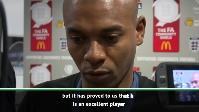 Fernandinho heaps praise on Rodri after City's Community Shield triumph