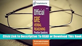 Online Official GRE Verbal Reasoning Practice Questions  For Online