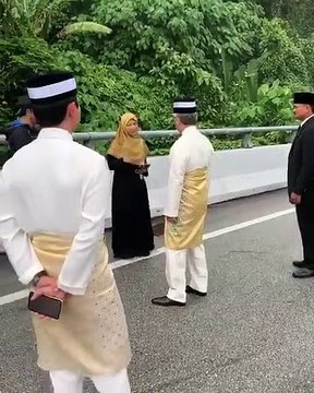 Agong turun dari kenderaan rasmi, tinjau keadaan mangsa kemalangan