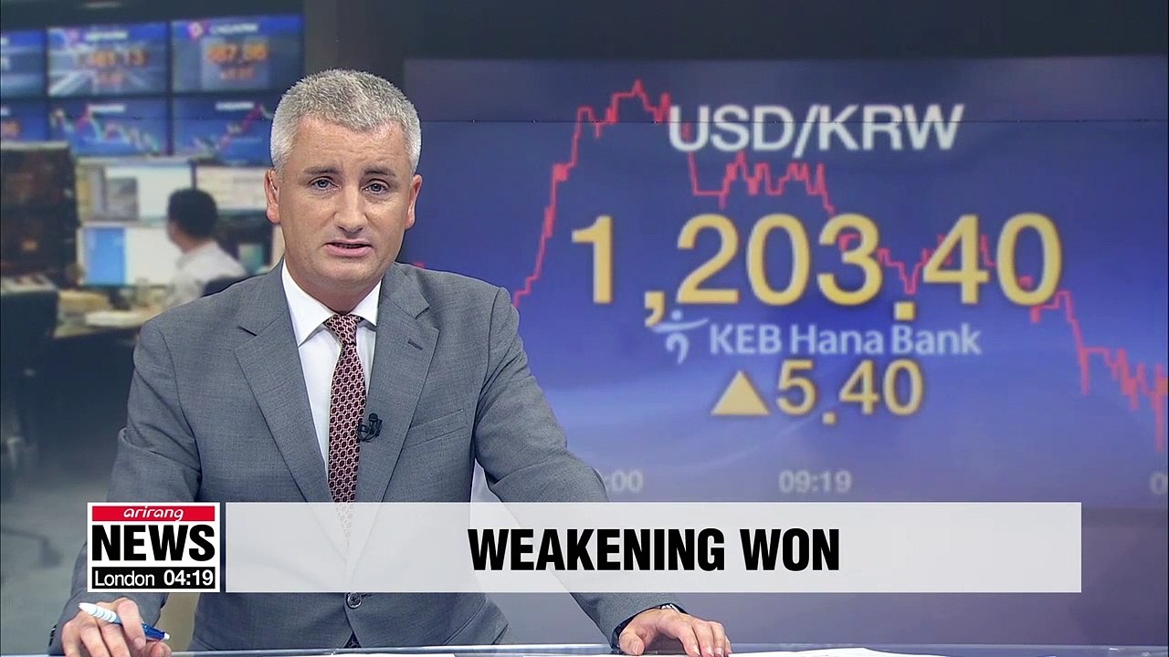 S. Korean won slides to more than 2-year low against U.S. dollar on increased uncertainties