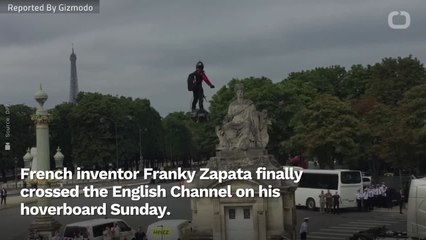 Mon Dieu! French Inventor Hoverboards Across English Channel