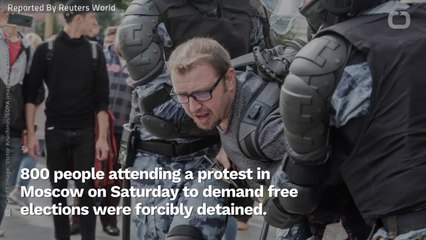 Over 800 Arrested In Moscow Opposition Demo