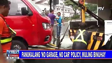 Panukalang 'No Garage, No Car' policy, muling binuhay