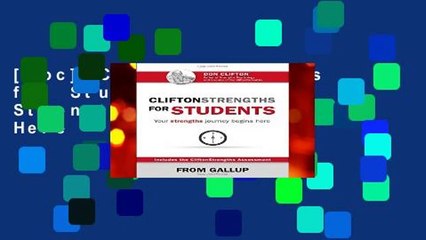 [Doc] CliftonStrengths for Students: Your Strengths Journey Begins Here