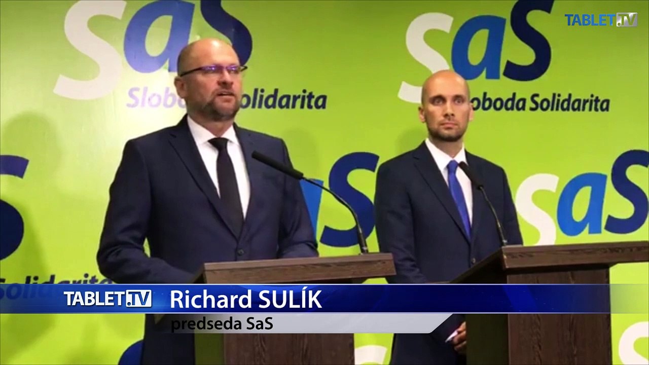 ZÁZNAM: TK strany SaS