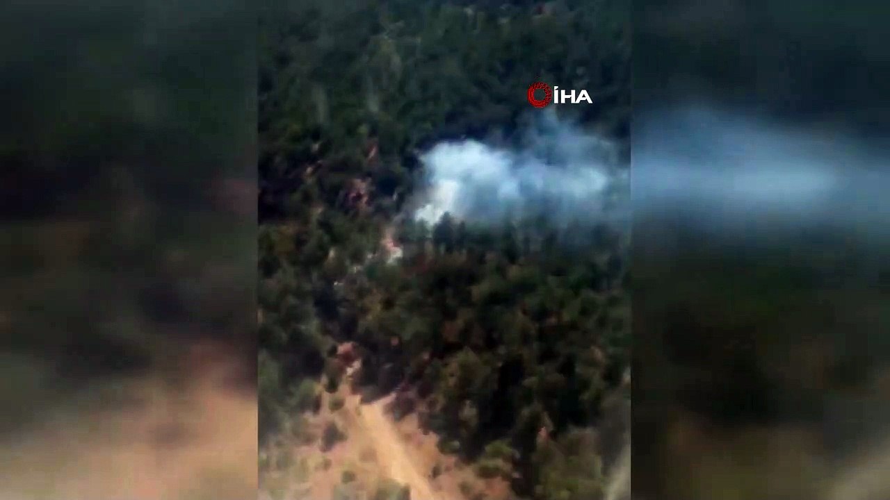 Bursa’da orman yangını 4 helikopter ve çok sayıda arazöz müdahale ediyor