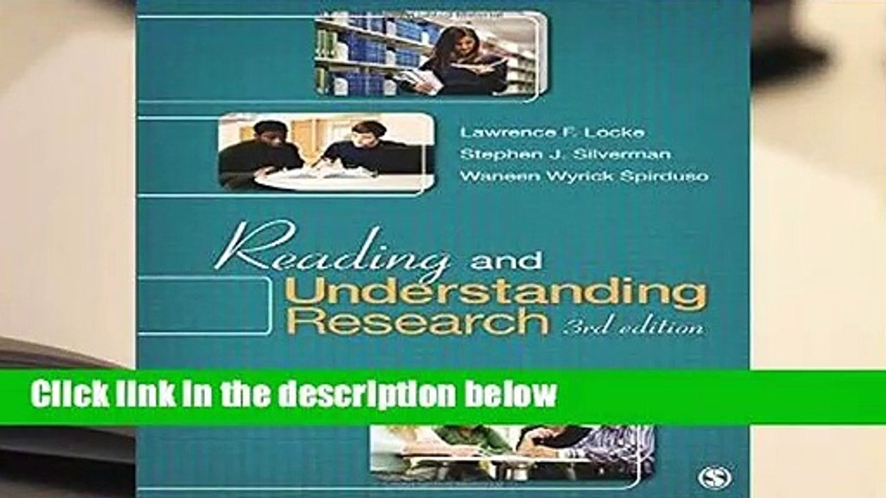[Doc] Reading and Understanding Research:
