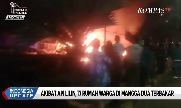 Akibat Api Lilin, 17 Rumah Warga di Mangga Dua Terbakar